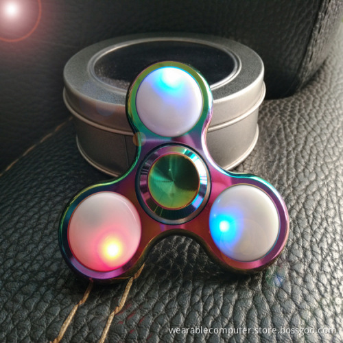 Most popular hand led spinner led fidget spinner with aluminium alloy material